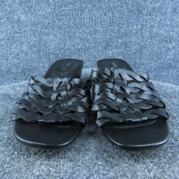 Aerosoles Women Slide Sandal Shoes Black Synthetic Size 9.5 Medium - Picture 2 of 9